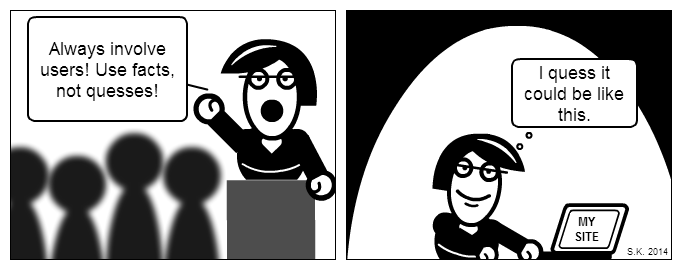 UX comic: UX-maker's children