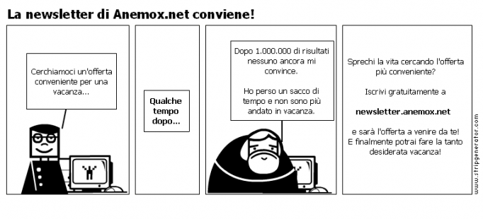La newsletter di Anemox.net conviene!