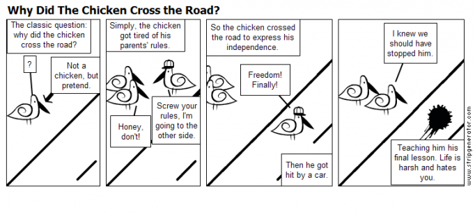 Why Did The Chicken Cross the Road?