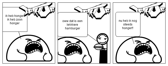 het hongerige monster