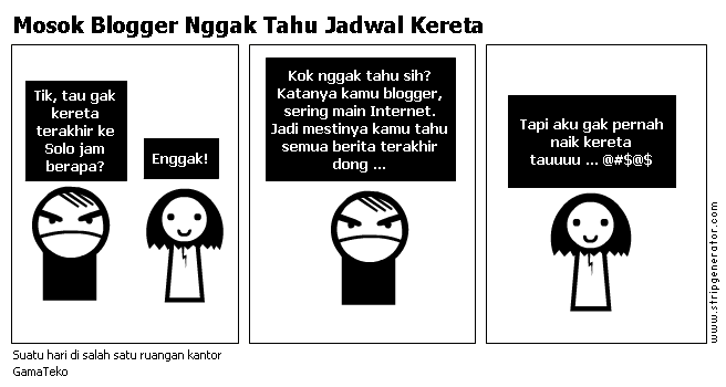 Mosok Blogger Nggak Tahu Jadwal Kereta