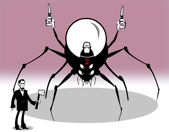 Ax Lincoln vs The SpiderBorg