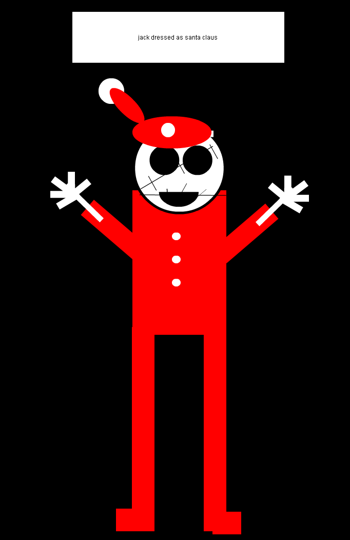 the nightmare before christmas:jack as santa