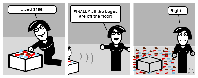 Kid cartoon: Lego hurricane