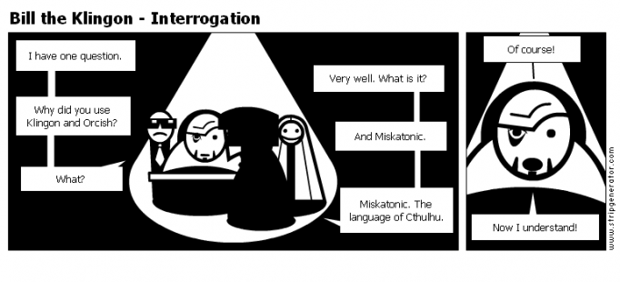 Bill the Klingon - Interrogation