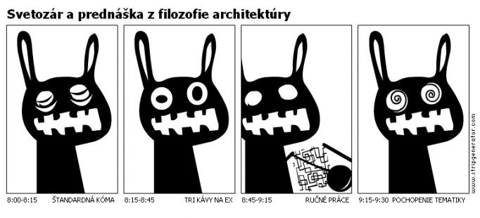Svetozár a prednáška z filozofie architektúry