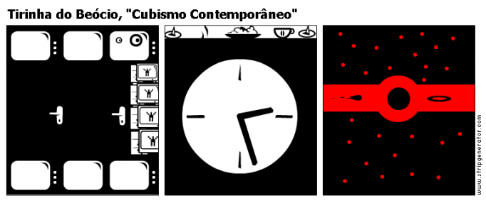 Tirinha do Beócio, "Cubismo Contemporâneo&quo