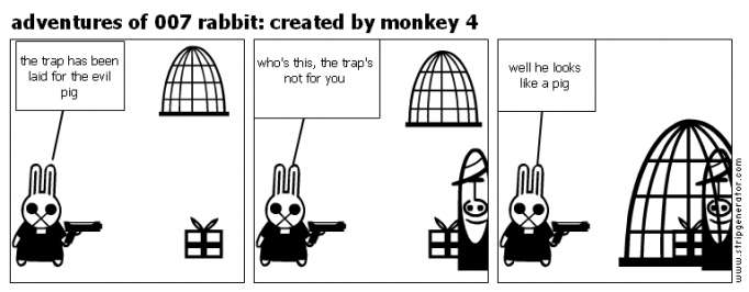 adventures of 007 rabbit: created by monkey 4