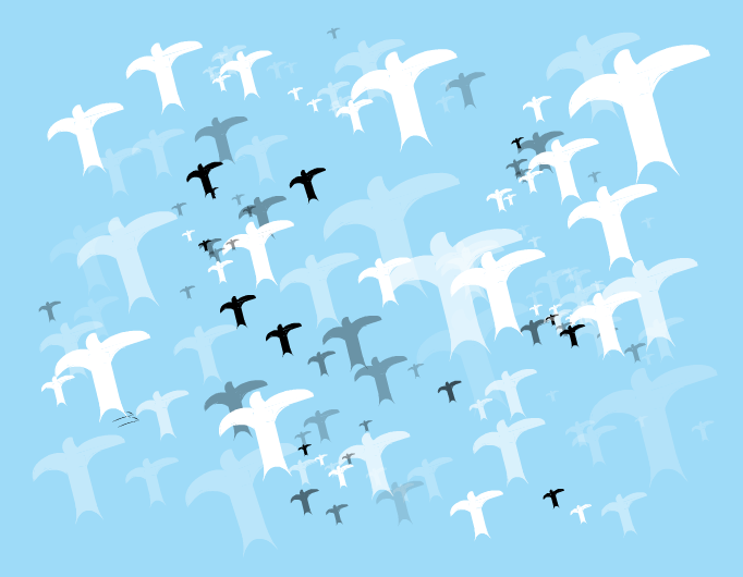 Flying away