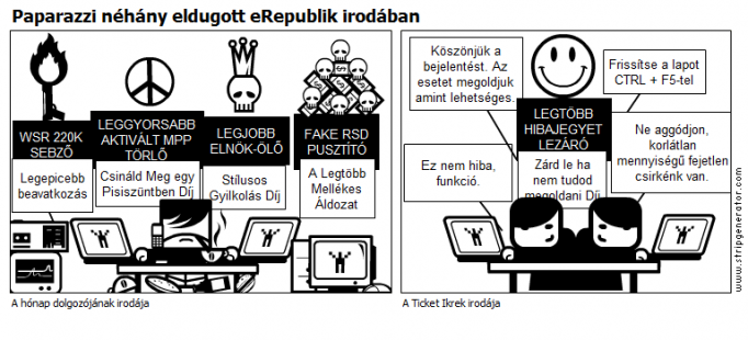Paparazzi néhány eldugott eRepublik irodában