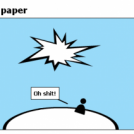 The Tear in the sky of paper