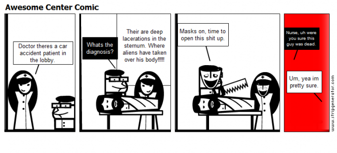 Awesome Center Comic