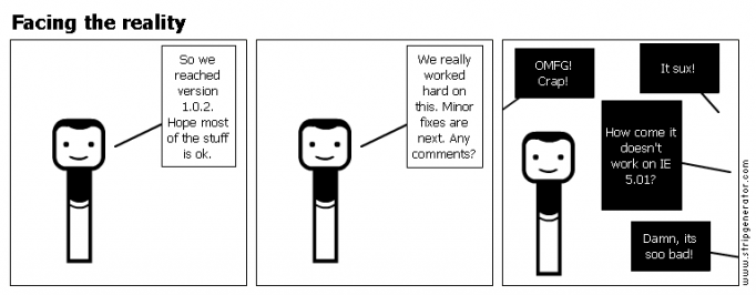 Facing the reality