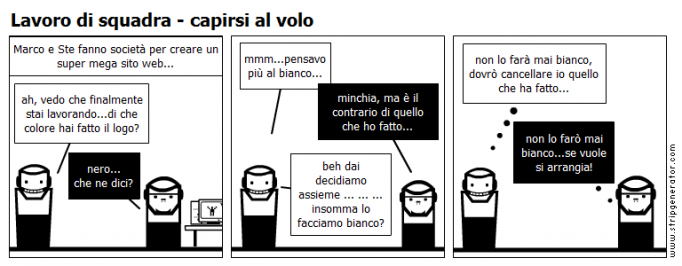 Lavoro di squadra - capirsi al volo