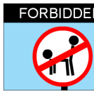 Forbidden in this place!