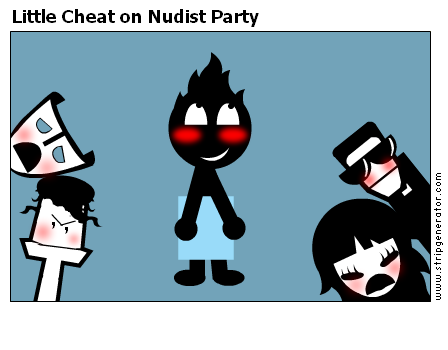 Little Cheat on Nudist Party