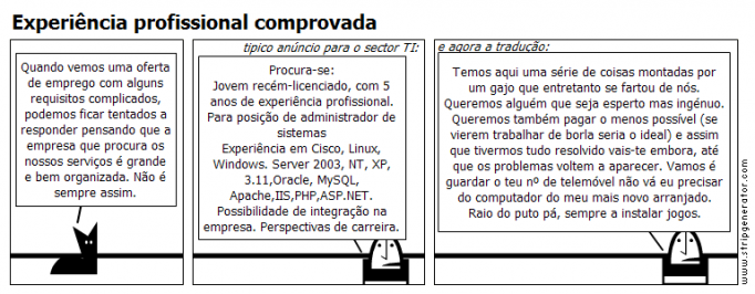 Experiência profissional comprovada