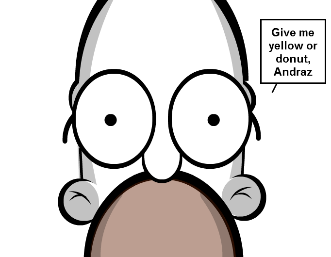 Homer needs yellow