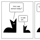 Home from school