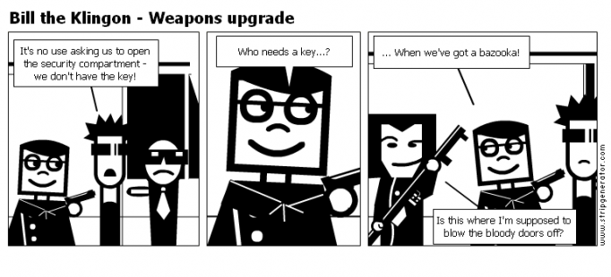 Bill the Klingon - Weapons upgrade