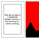 Red Sky at Night!