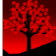 Three red landscapes