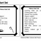 Menu Hari Ini