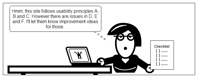 UX cartoon: Expert evaluation