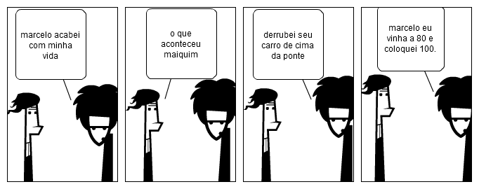 caindo da ponte