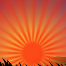 Sunset in paradise