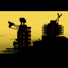 nosense city with yellow sky