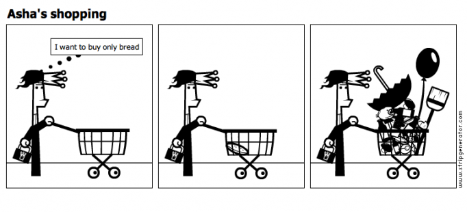 Asha's shopping