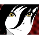A girl with yellow eyes