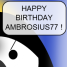 Happy birthday Ambrosius77 !