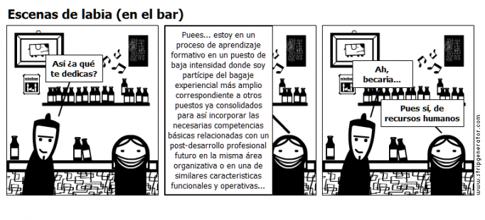 Escenas de labia (en el bar)