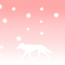 Pink winter landscape