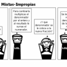 Cambiar Fracciones Mixtas-Impropias