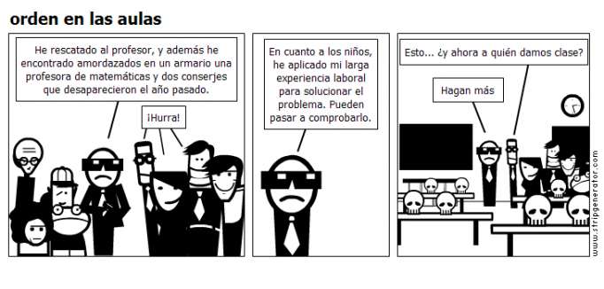 orden en las aulas
