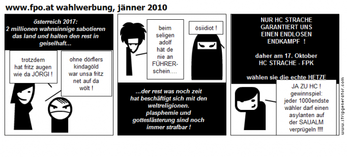 www.fpo.at wahlwerbung, jänner 2010