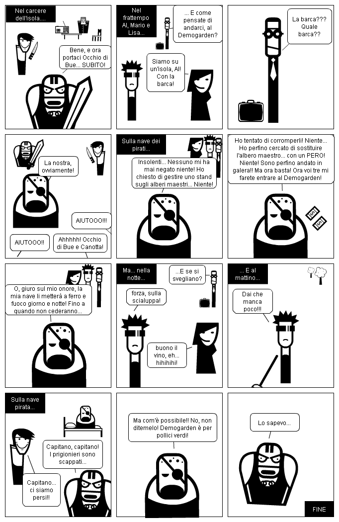 Demogarden e la nave pirata - Conclusione