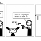 The snatch and grab...