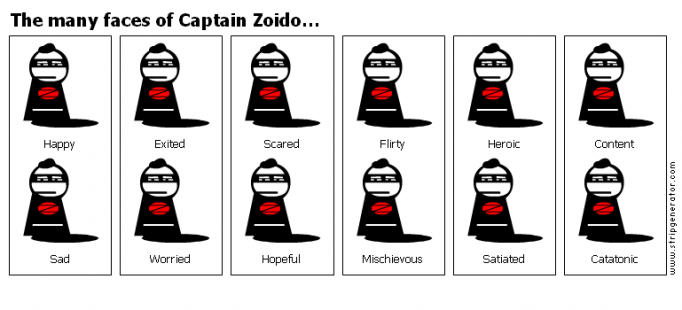 The many faces of Captain Zoido…