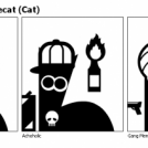 3 versions of Natthecat (Cat)