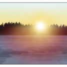 Frozen lake
