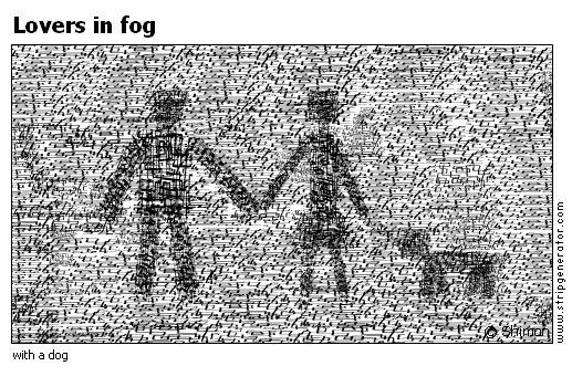 Lovers in fog