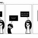 Me depressed??Never..
