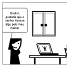 Vaca no consultório