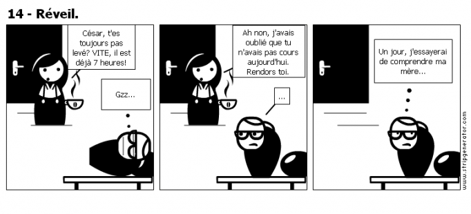 14 - Réveil.