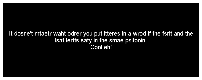 Letters gone crazy!