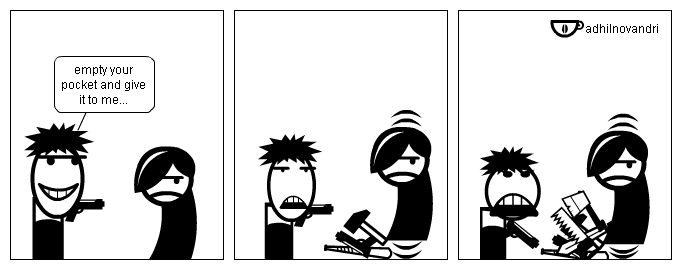 awkward robbery